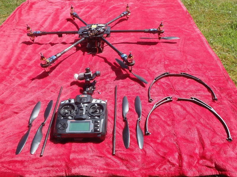 Hexacopter 12MOTOREN mit Fernbedienung