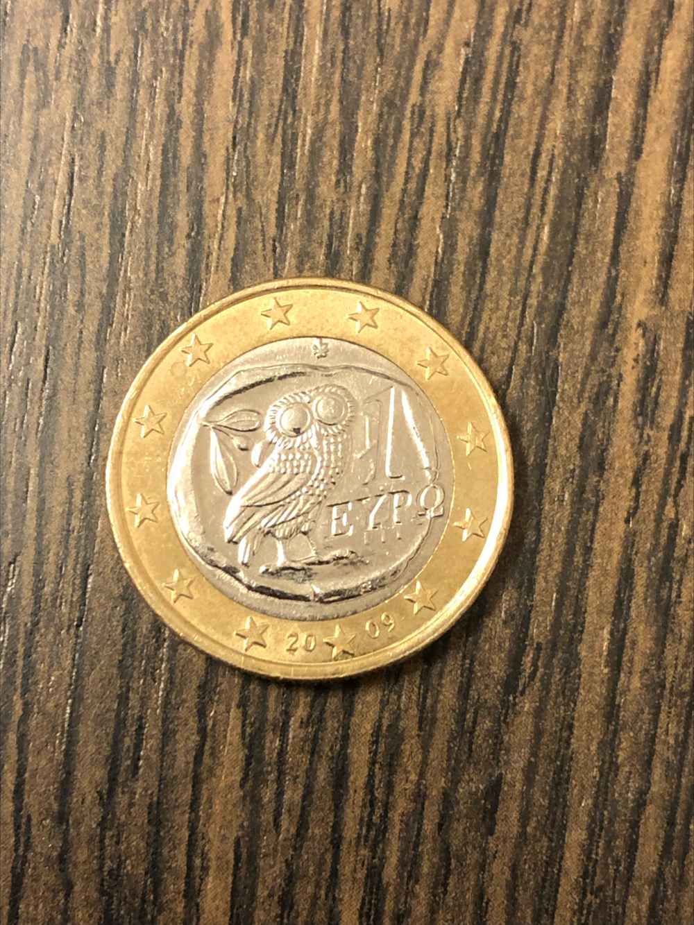 1 Euro Umlaufmünze Griechenland 2009