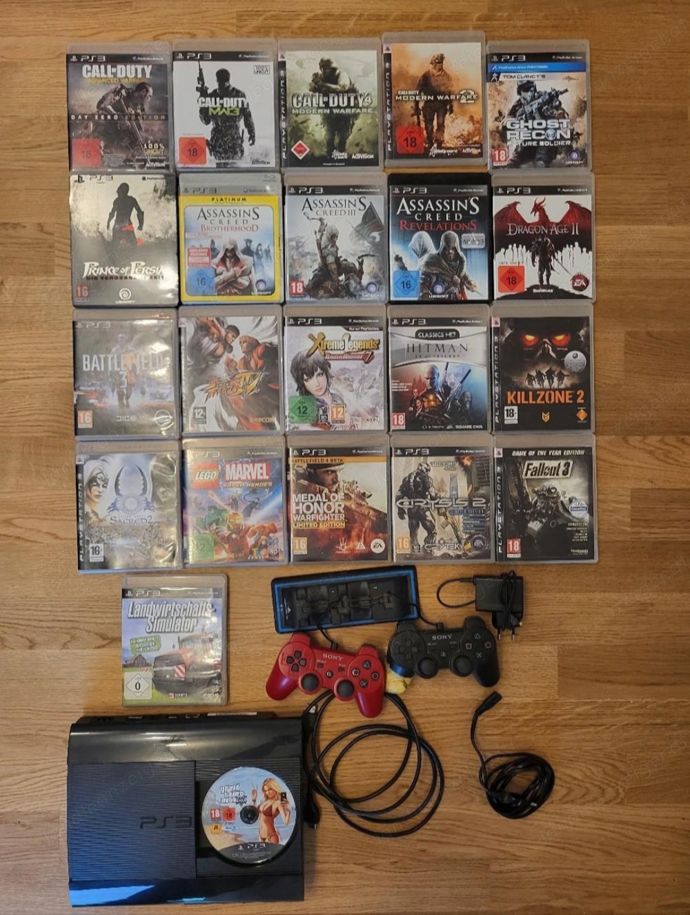 PS3 mit Spiele und Zubehör