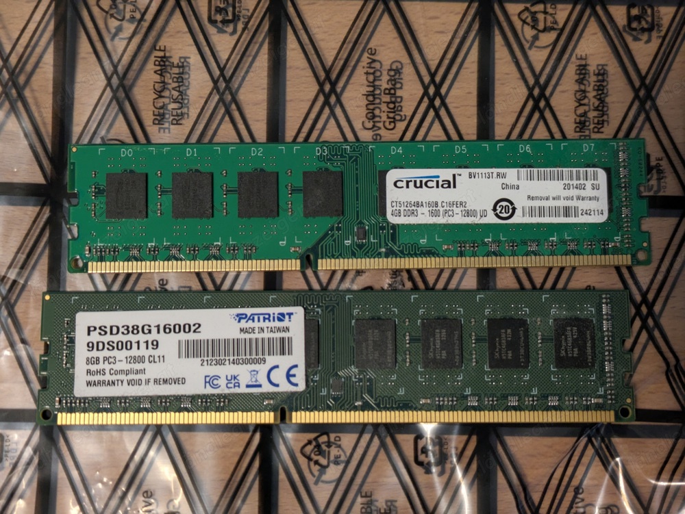 12GB DDR Ram 1600 Mhz