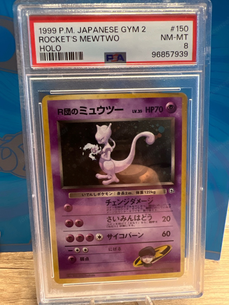 PokemonKarte Mewtwo Holo PSA 8