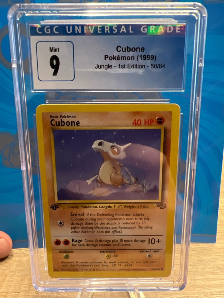 PokemonKarte Cubone 1999 CGC 9 