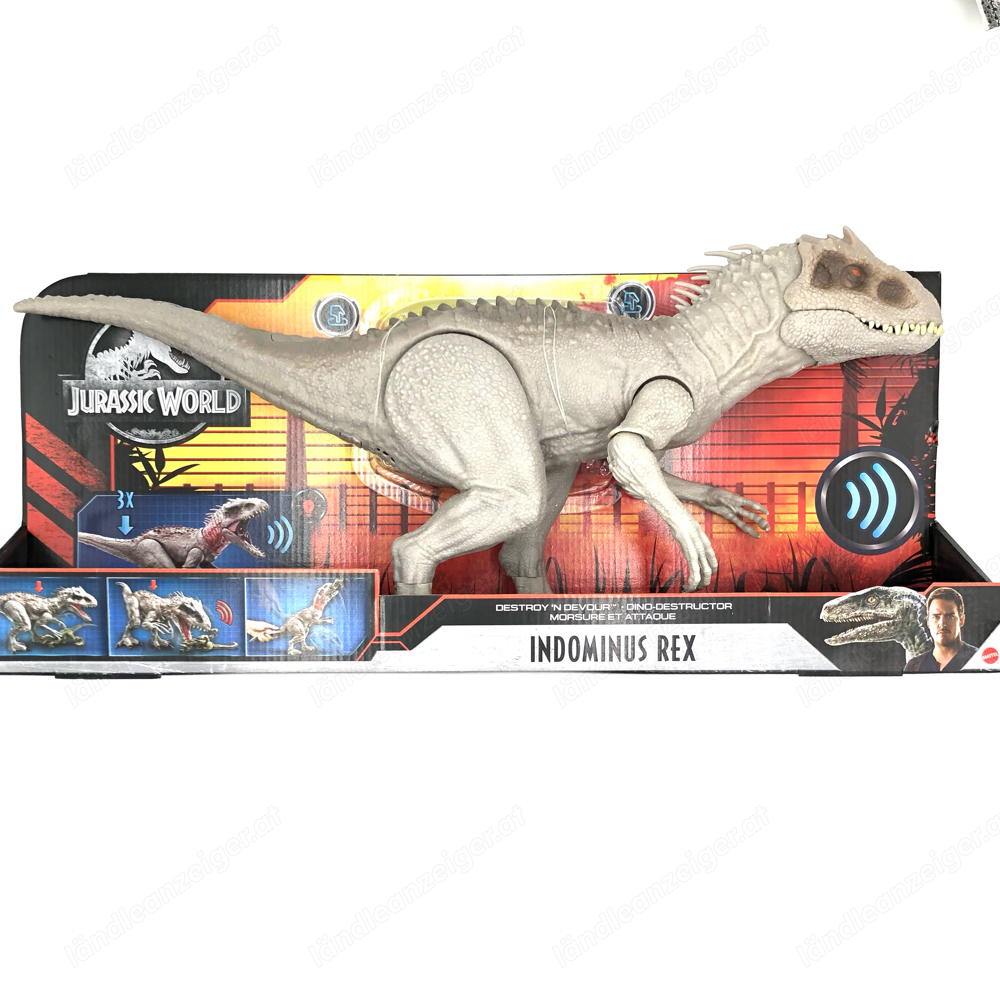 Jurassic World Idominus Rex Dinosaurier Mattel mit Sprachfunktion NEU