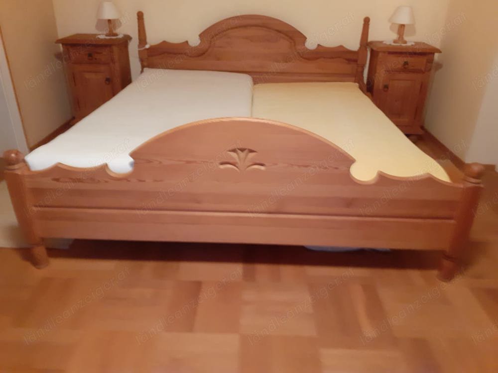 ANREI Doppelbett und Nachtkästchen