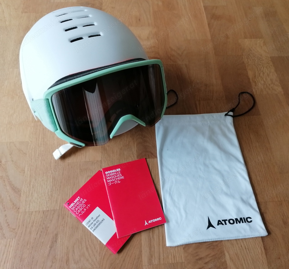 Atomic Skihelm (XS) und Skibrille