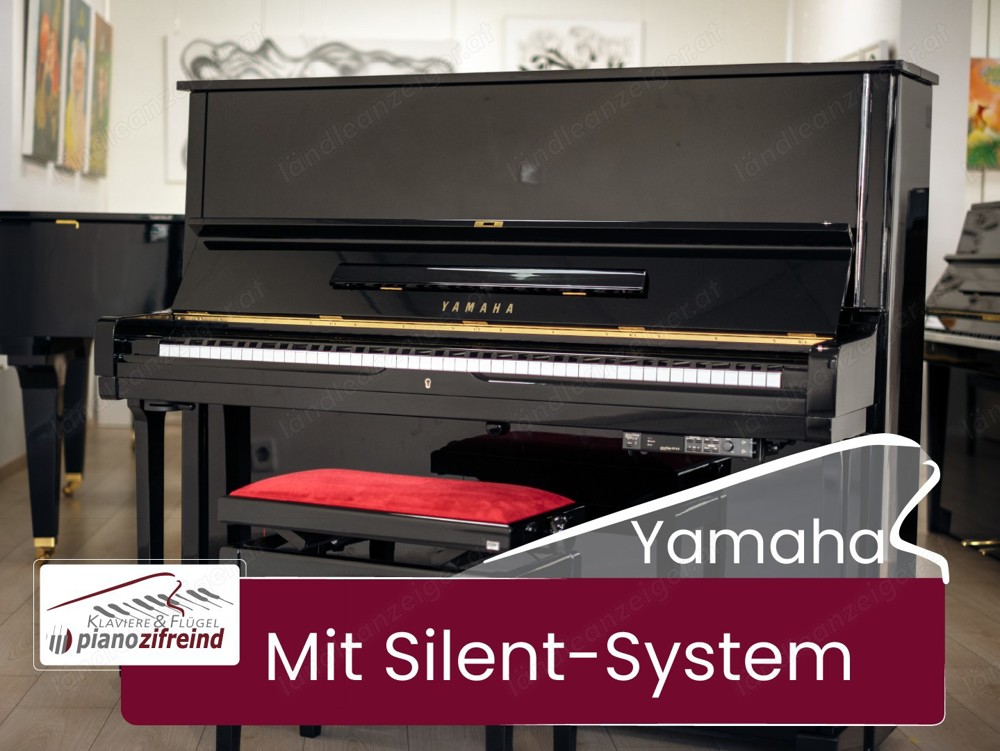 *Top Angebot* Yamaha Klavier Mod. U2, in schwarz poliert, mit Silent. Lieferung frei Haus (*)