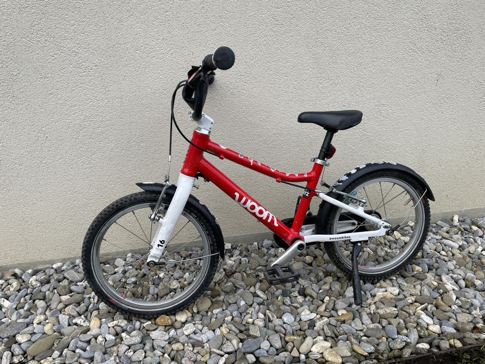 Woom 3 Fahrrad Kinder rot, guter Zustand