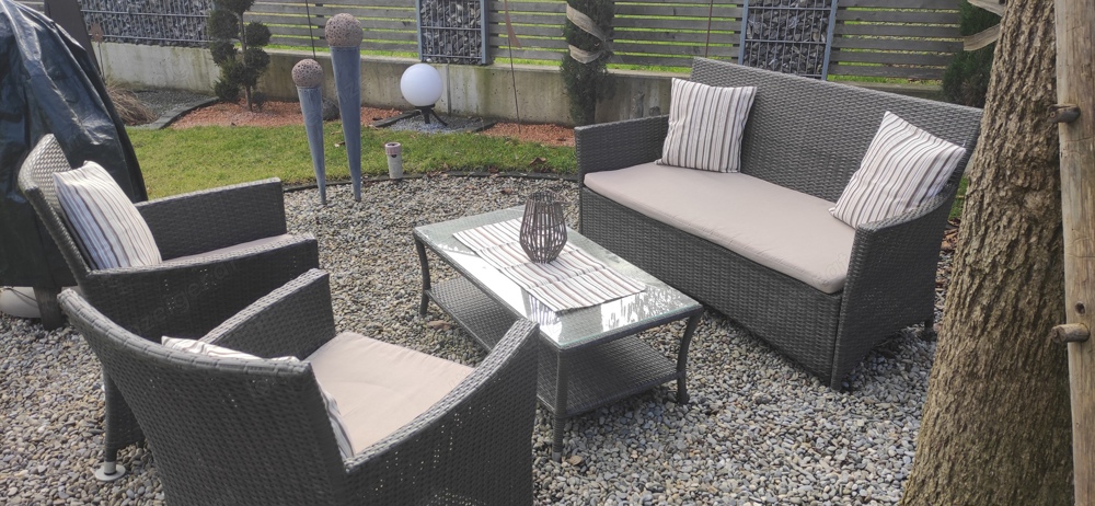 Gartengarnitur Rattan