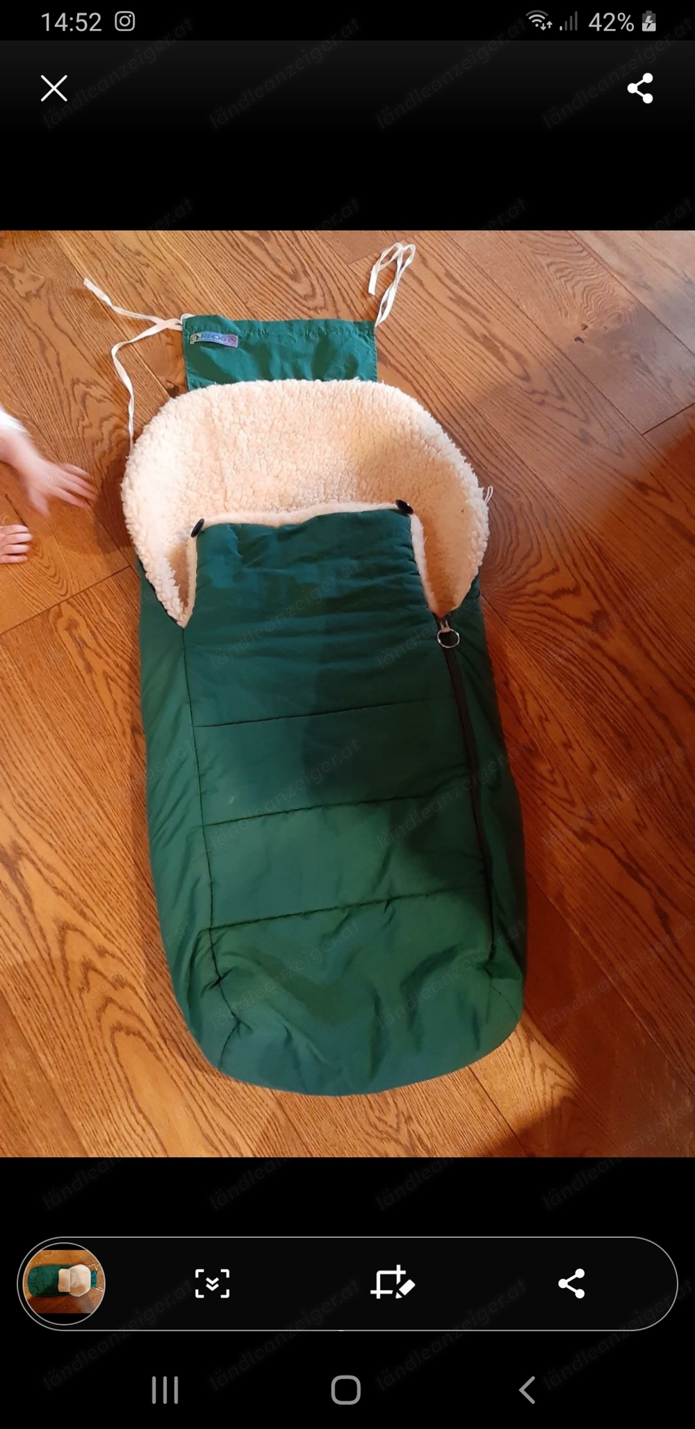 Fußsack Lammfellsack