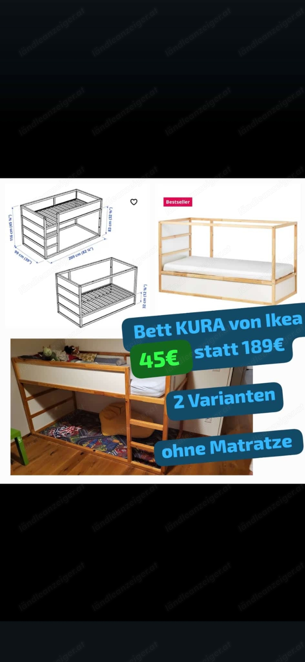 Hochbett  kura ikea 