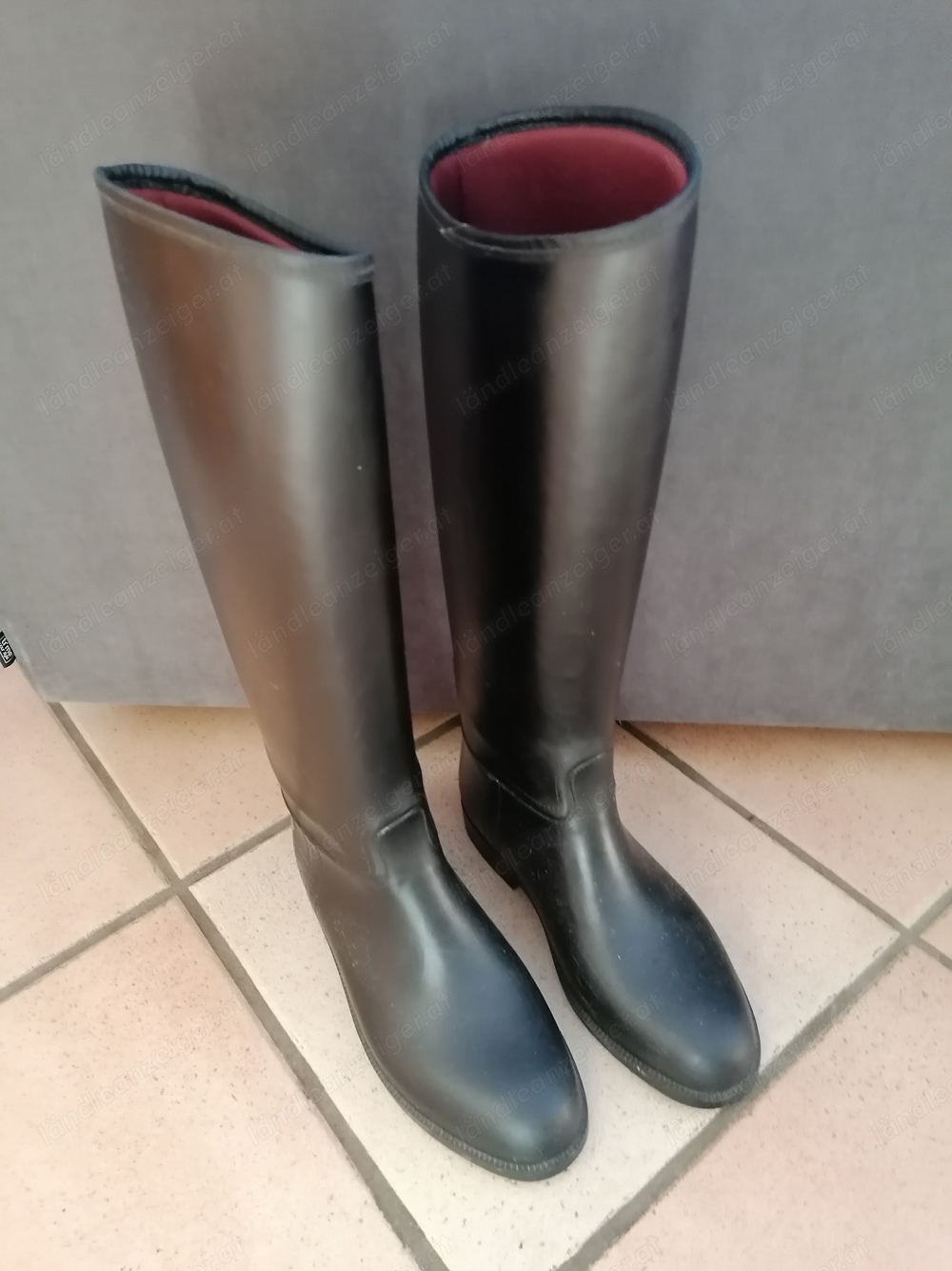 Reitstiefel Gr 37, schwarz 