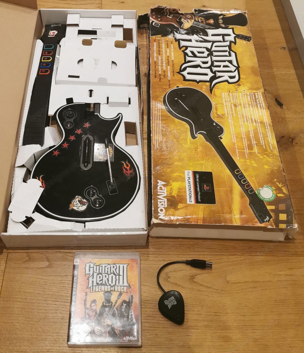 Guitar Hero Gitarre und Spiel