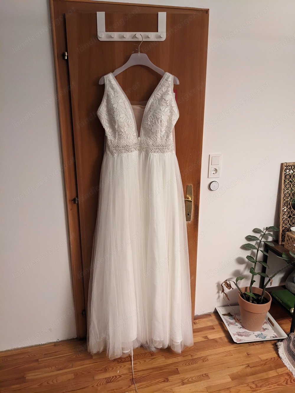 Brautkleid im Auslieferungszustand 