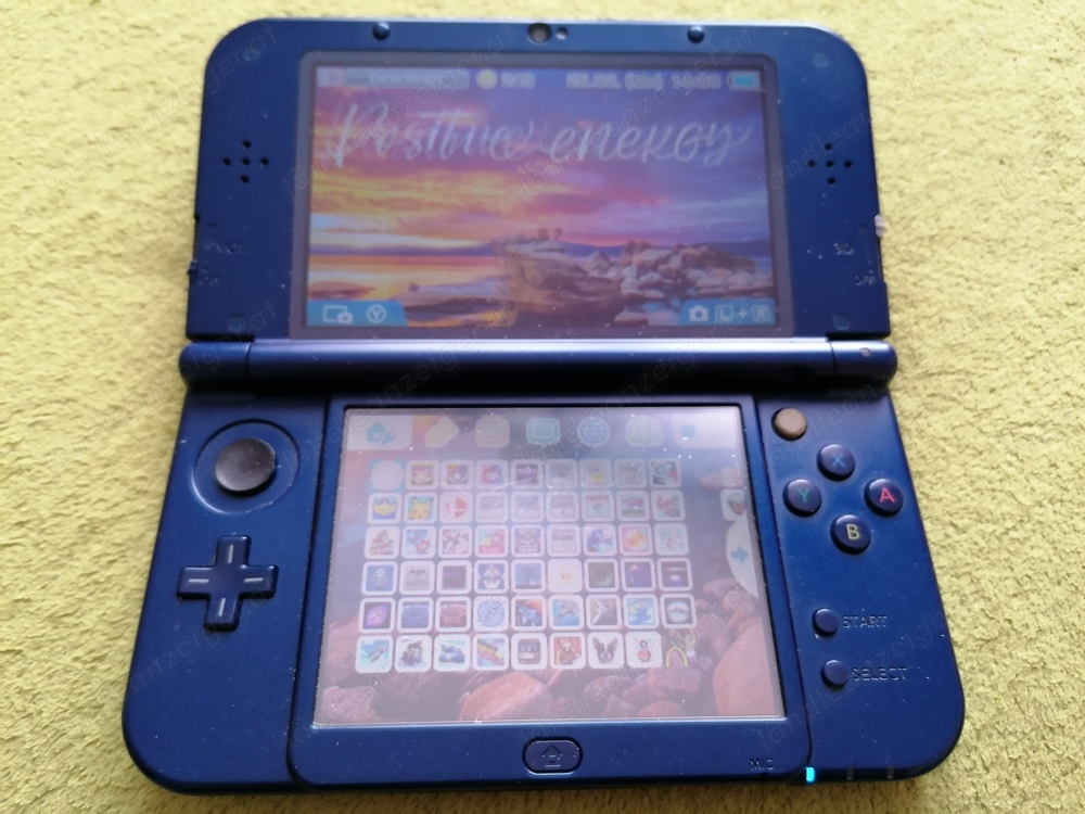 New Nintendo 3DS XL metallic blau mit viel legaler Spielesoftware