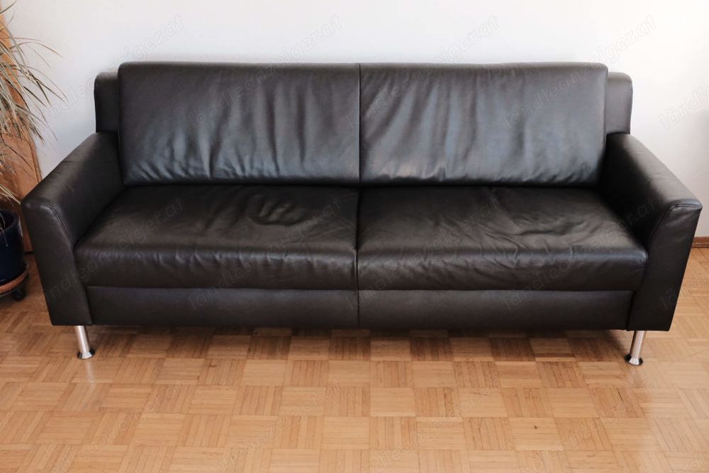 Ledercouch  Ledersofa L210xH83xT86