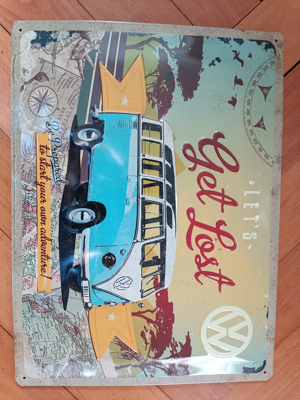 Wandschild "Vanlife" aus Metall abzugeben Wandschild "Vanlife" aus Metall abzugeben