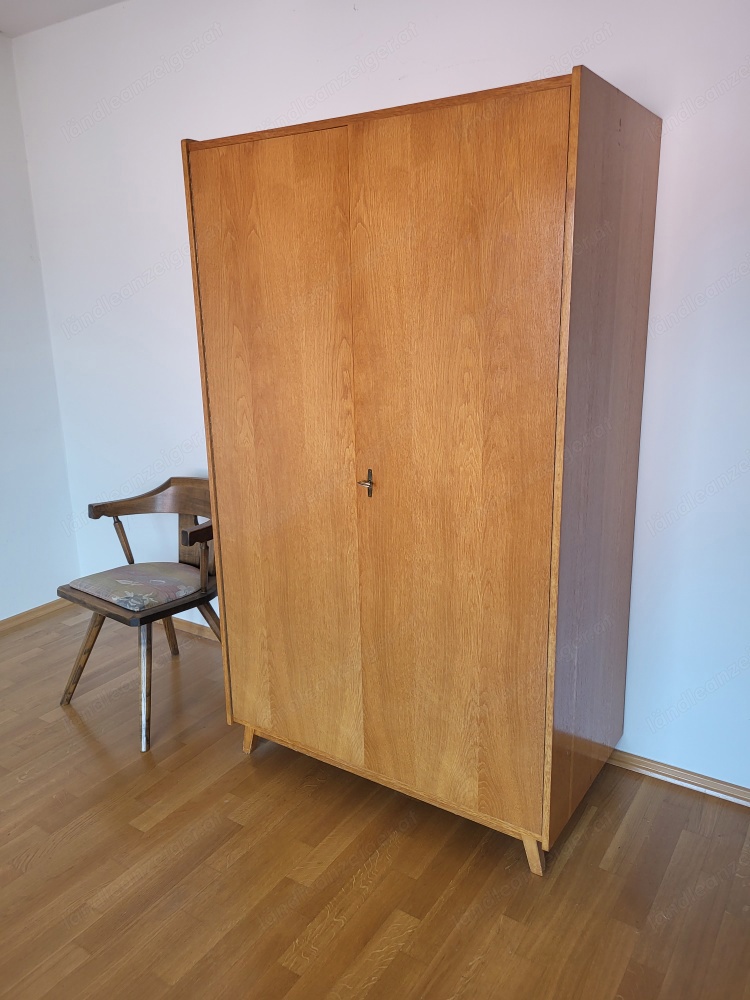 vintage schrank echtholz buche