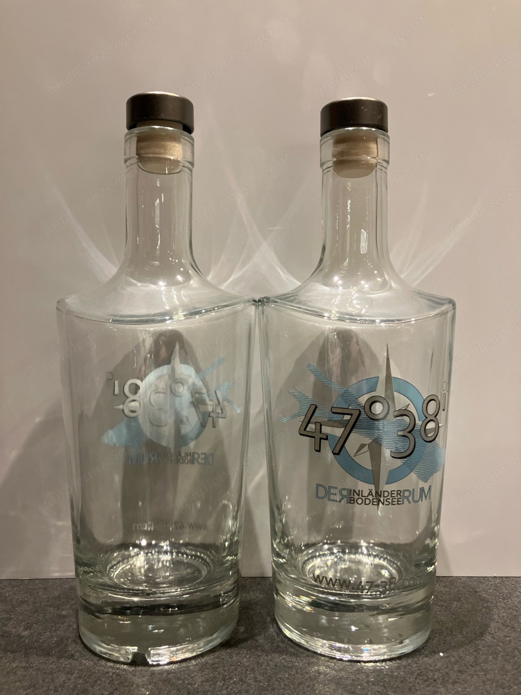 Stabiele Glasflasche 700 ml mit Korkverschluss