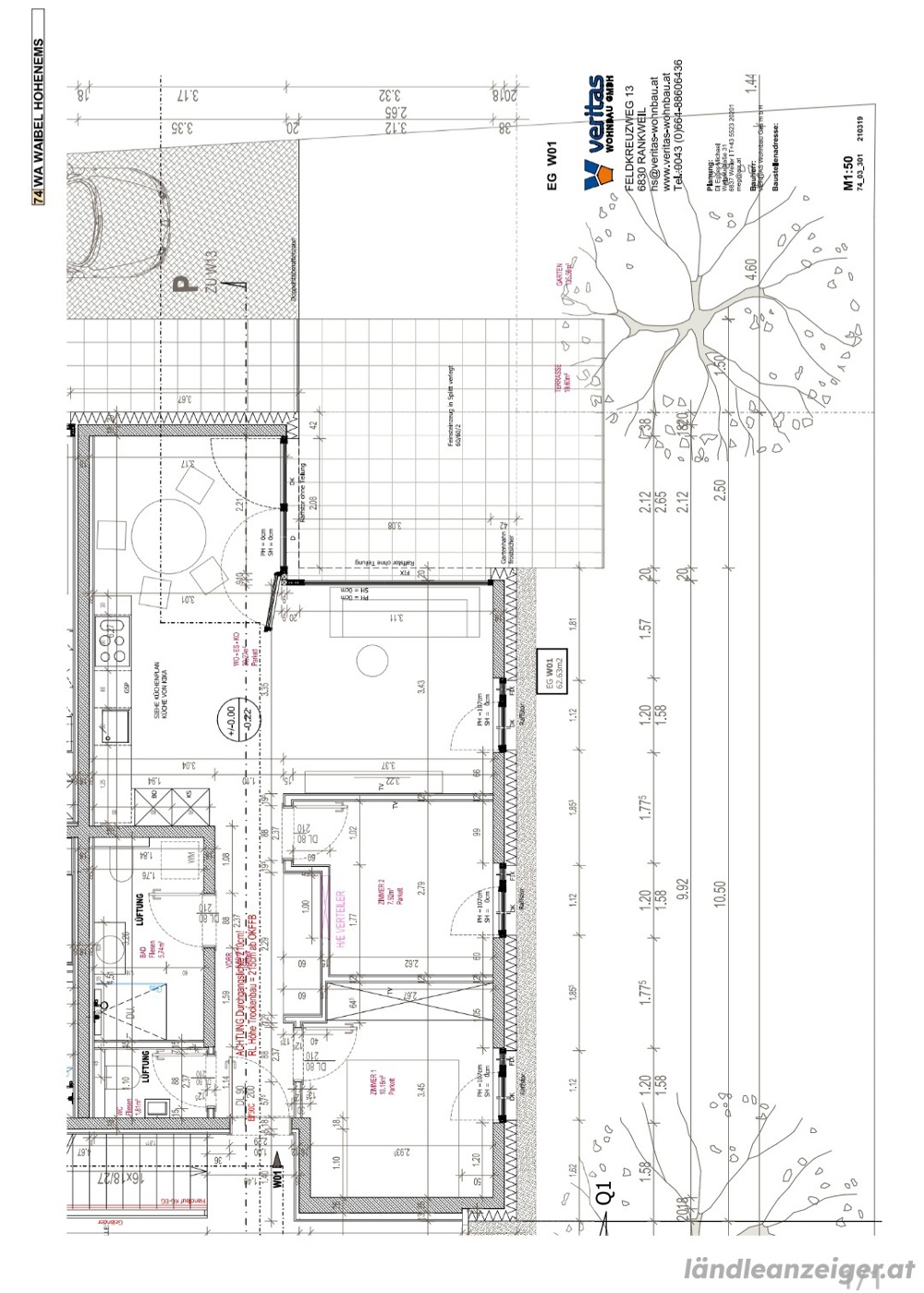 3 zimmer Gartenwohnung in Hohenems 