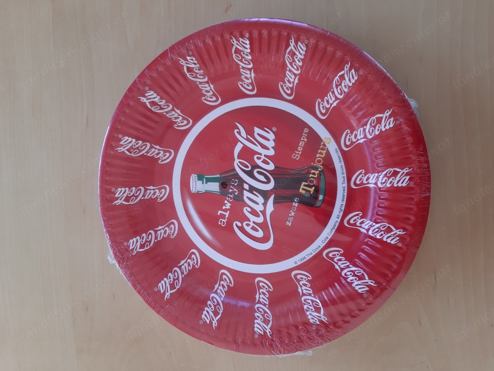 Coca Cola Pappteller