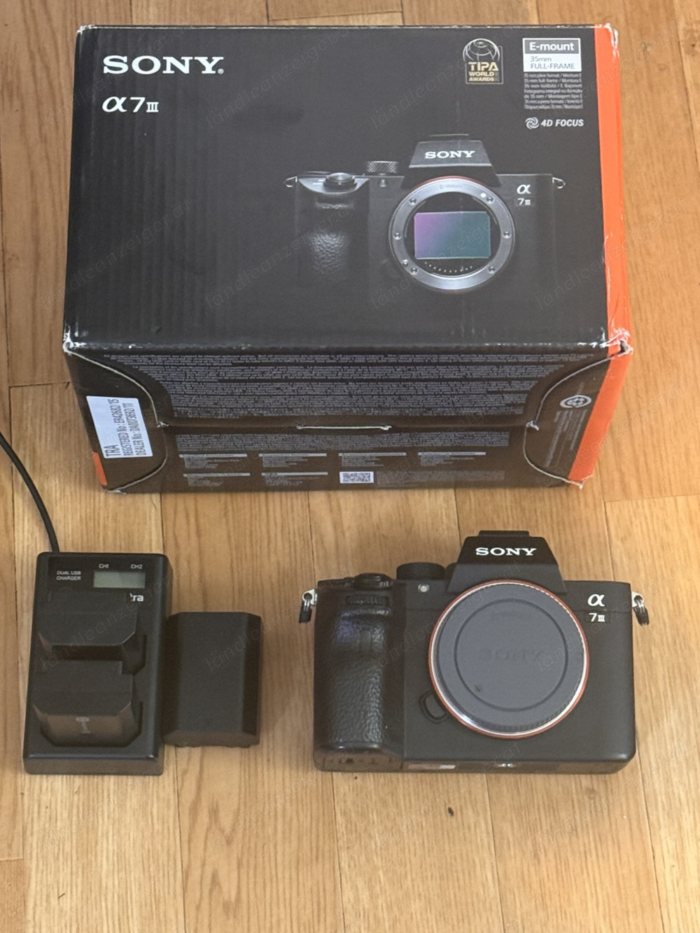 Sony Alpha A7 III 24,2 MP Spiegellose Kamera - Schwarz 