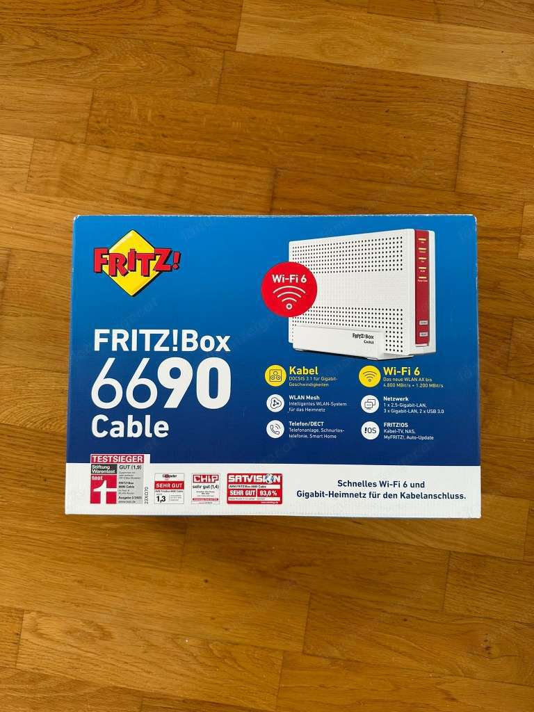 AVM Fritz! Box 6690 Cable WLAN Router mit Modem - Weiß