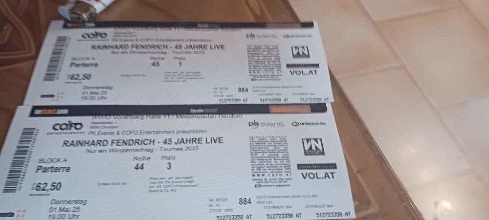 Reinhard Fendrich Tickets