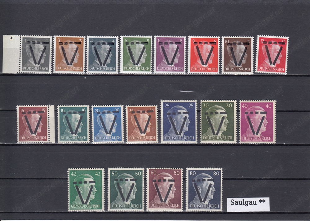 Briefmarken D Lokalausgaben mit Aufdruck ** ab 25.-