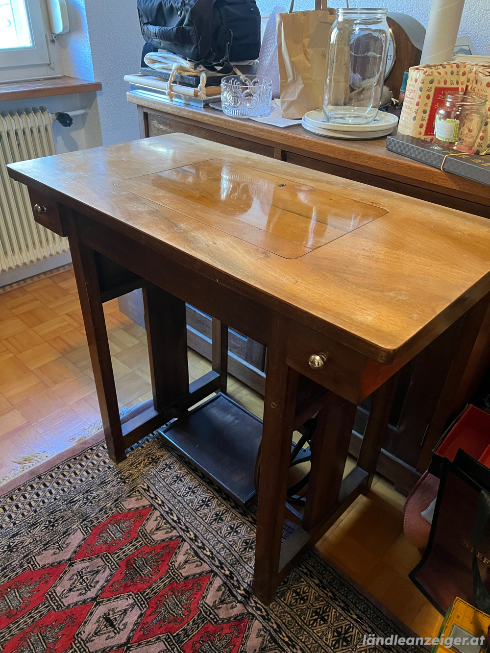 Antike Nähmaschine von Rast & Gasser   schönes Vintage-Möbelstück