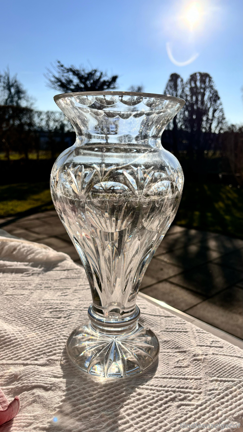 Vase Bleikristall