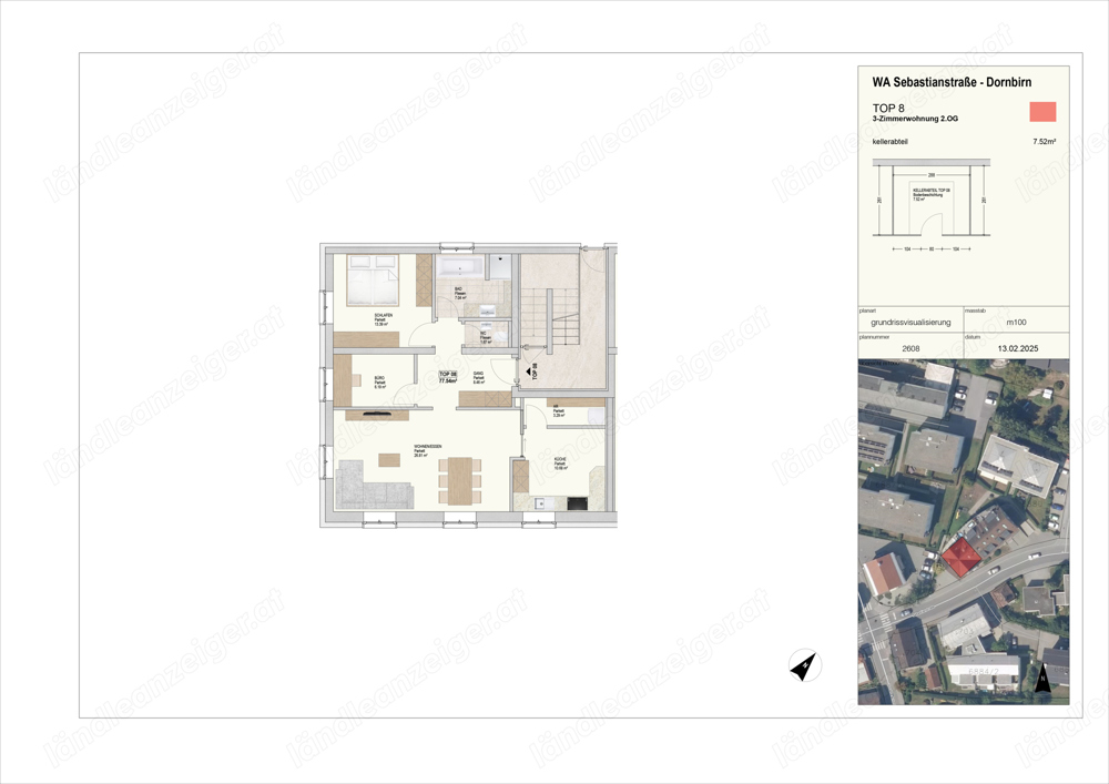 Geräumige 3-Zimmerwohung in zentraler Lage in Dornbirn (nahe Fachhochschule)