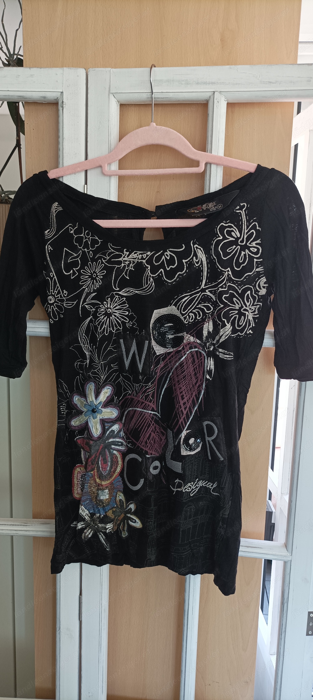 DESIGUAL Damen T-Shirt  3 4 Ärmel Gr.M