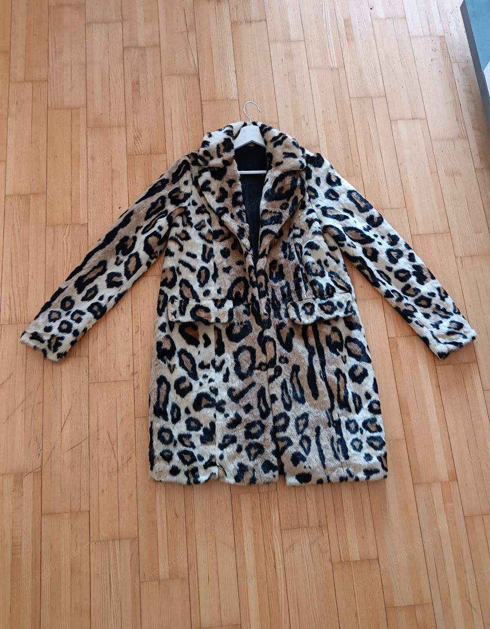 Mantel, Leoprint Animalprint für Damen, XS