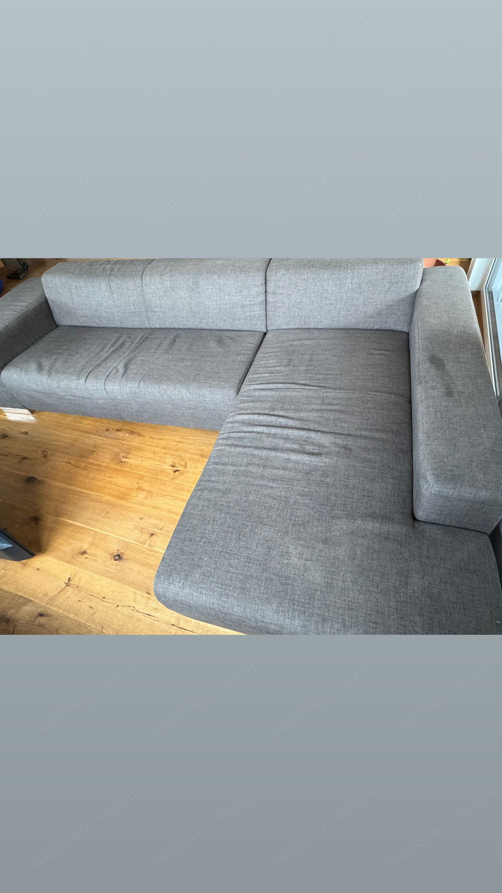 Stoff Couch grau