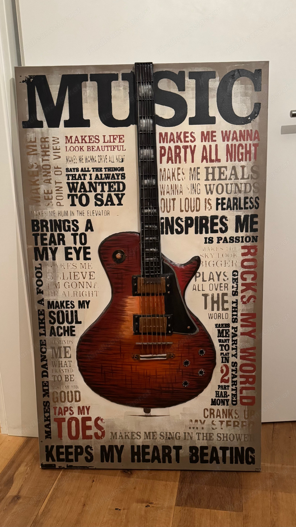 Gitarren Bild 120x70cm