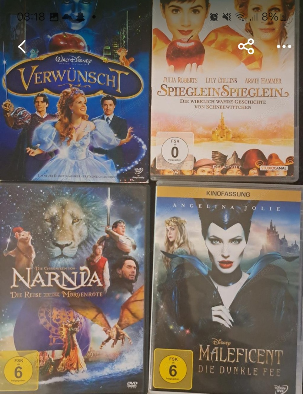  4 DVDS  für Kinder  Jugendliche 