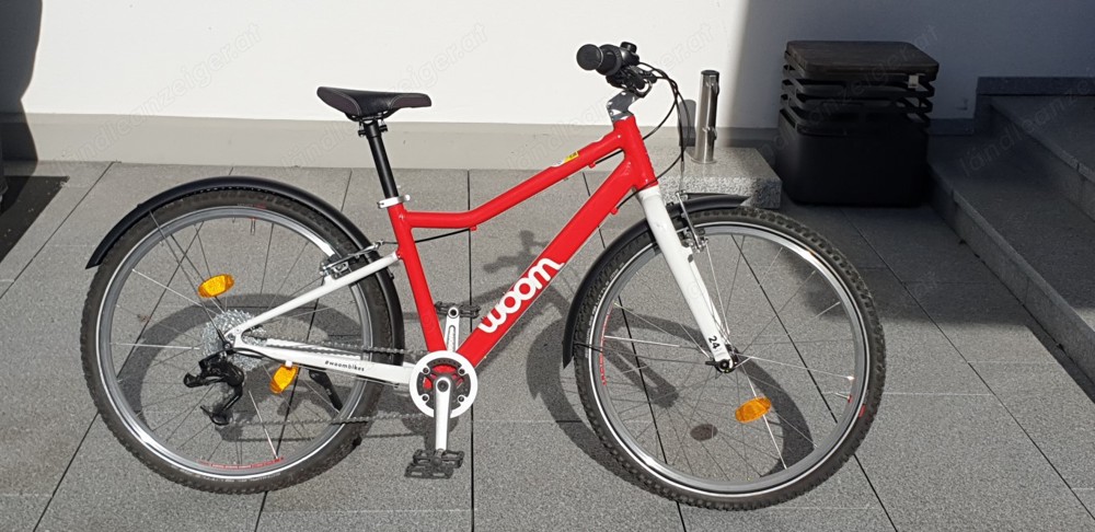 Woom 5 Fahrrad, 24 Zoll, rot, gebraucht, sehr guter Zustand