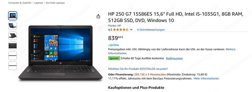 HP Laptop 250 G7