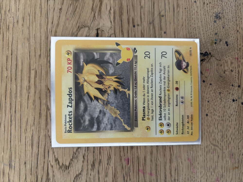 Pokémon Karte Rockets Zapdos