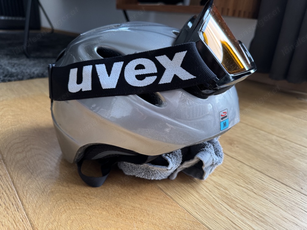 Skihelm Herren Giro inklusive Skibrille Uvex