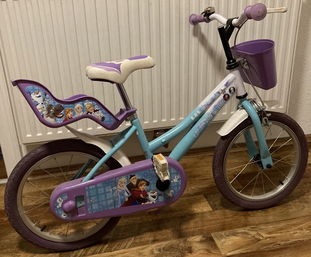 Mädchen Fahrrad   Disney Eiskönigin Snow Queen