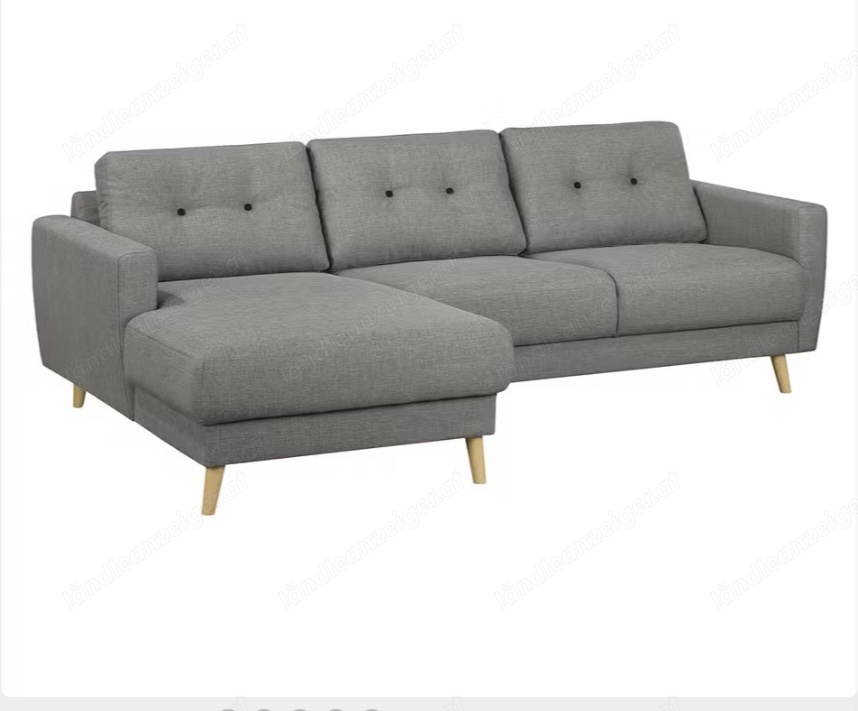 Ecksofa - Zweiersitzer mit Longchair 