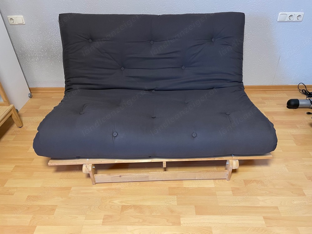 Futon Sofa 140x200 mit Schlaffunktion