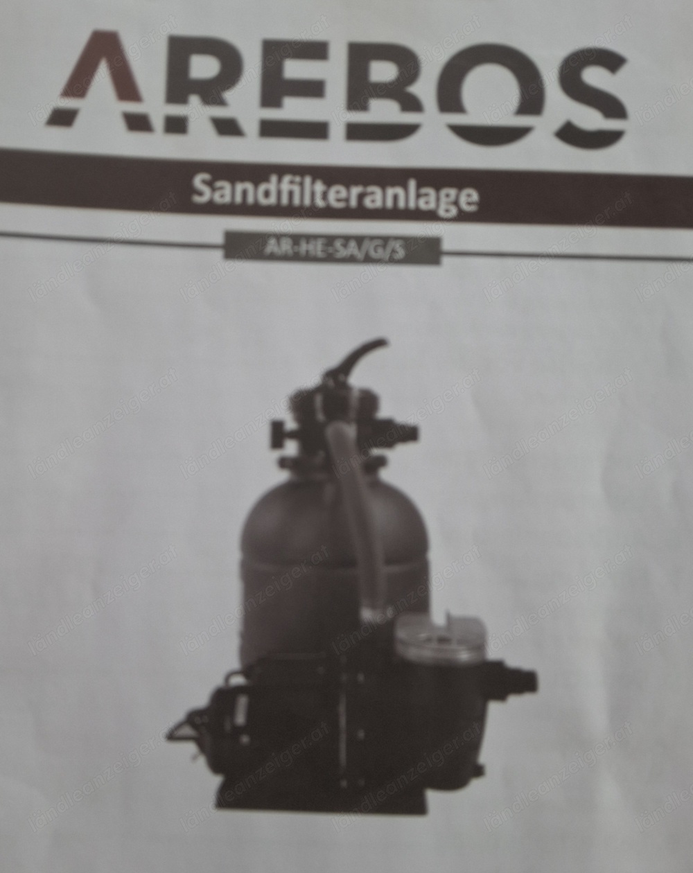 Sandfilteranlage