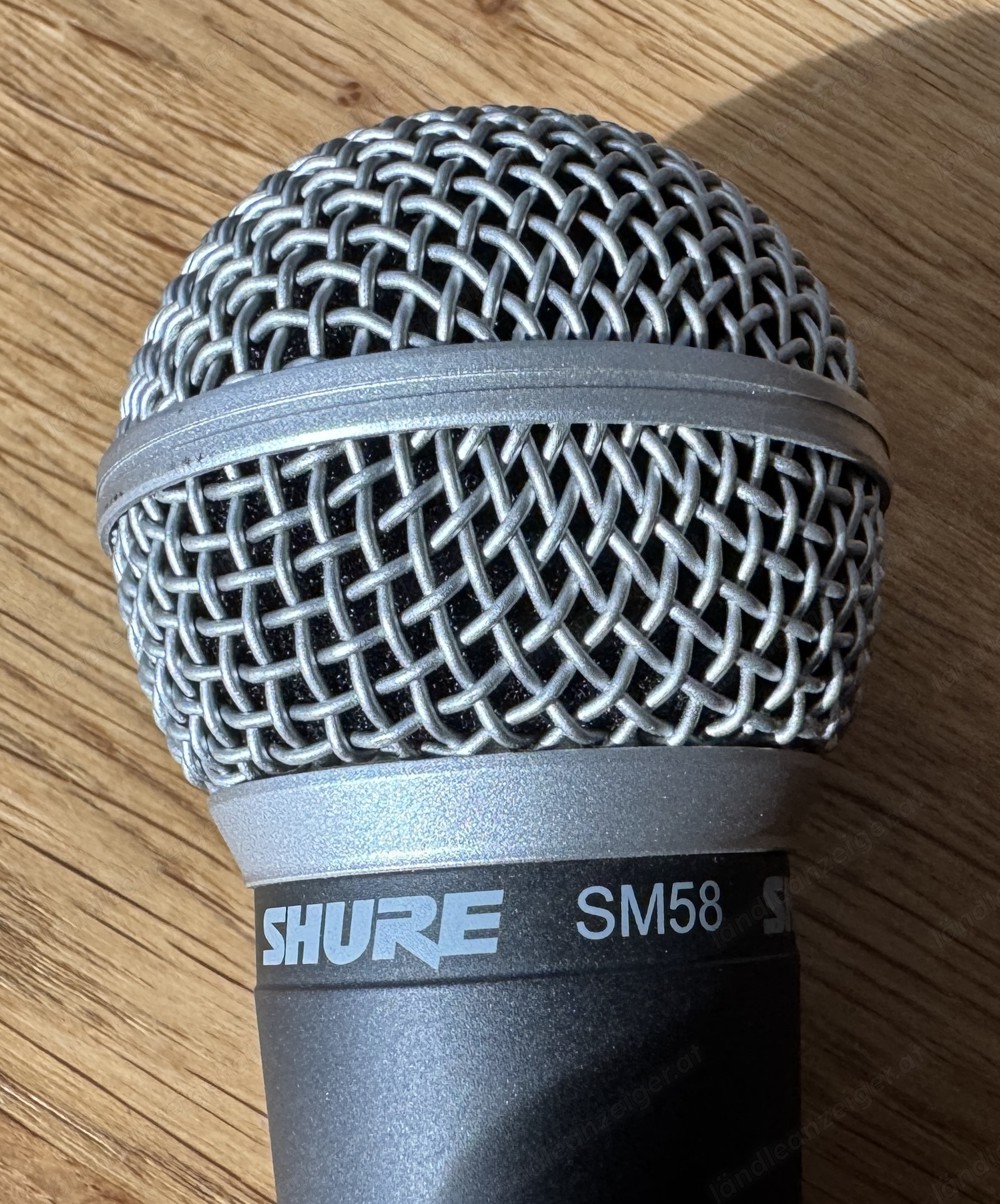 SHURE  SM58 Profi Gesangsmikrofon inkl. Stativklemme