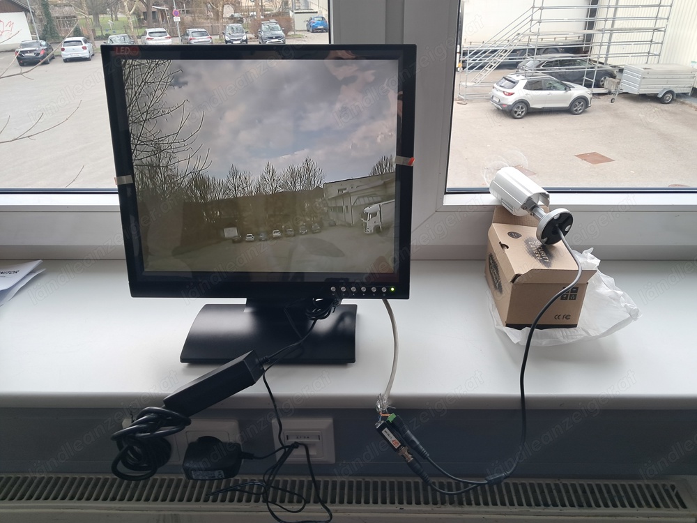 Überwachungskamera mit Monitor Analog