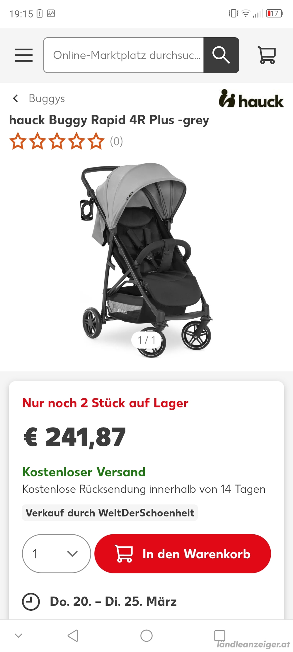 Kinderwagen Hauck Buggy 