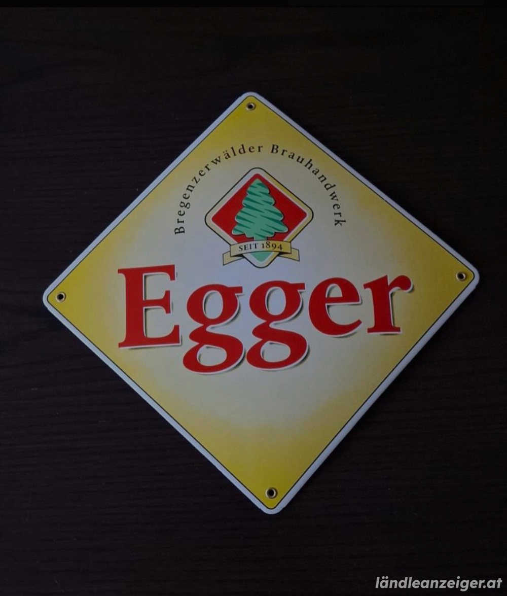 Schild Egger Bier Schild Egger Bier
