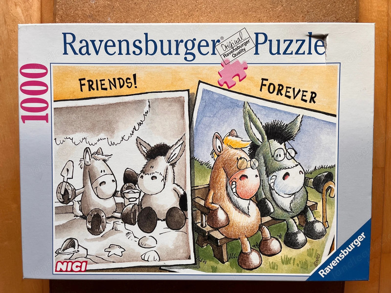 2 Stück Ravensburger Nici Puzzle 1000 Teile