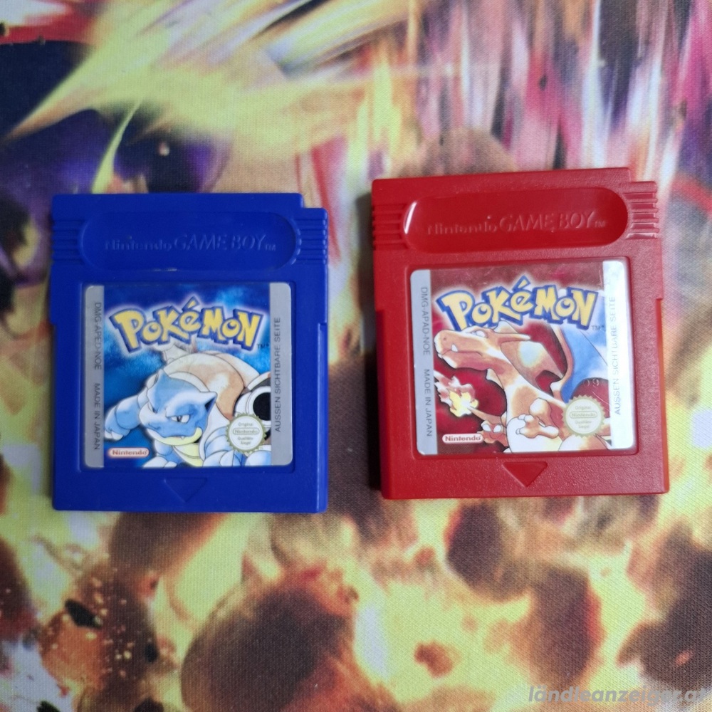 Pokemon Blaue und Rote Gameboy 